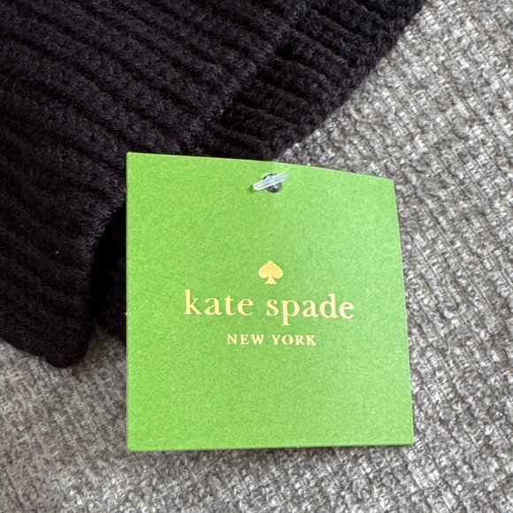 Kate Spade Black, Blue, Gray, and White Striped Scarf - Picture 2 of 5